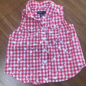 Gap button front shirt 18-24 months